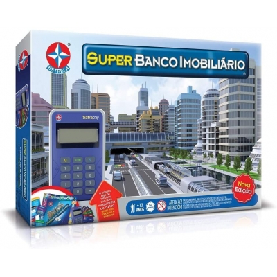 Jogo Super Banco Imobiliário Com Máquina De Cartão Estrela 