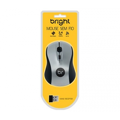 Mouse Óptico Sem Fio USB Bright 0205