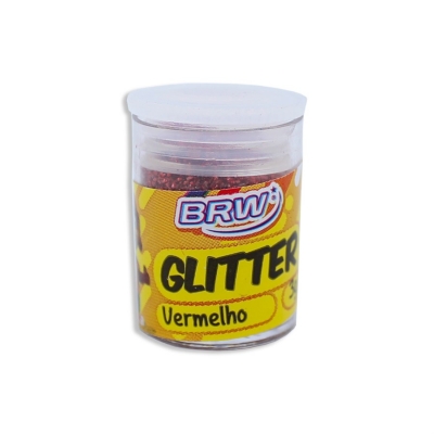 Glitter Pote Pequeno 3g Vermelho Brw GL0306