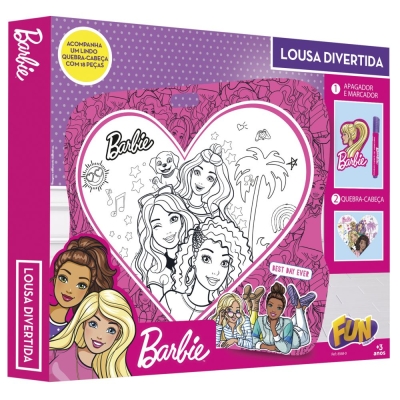 Brinquedo Barbie Lousa Divertida Fun Mattel F0000-8
