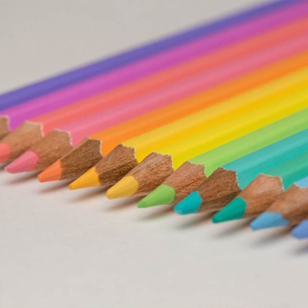 Foto 4 - Lápis de Cor Neo-Pen 12 Cores Art Color Pastel Compactor 