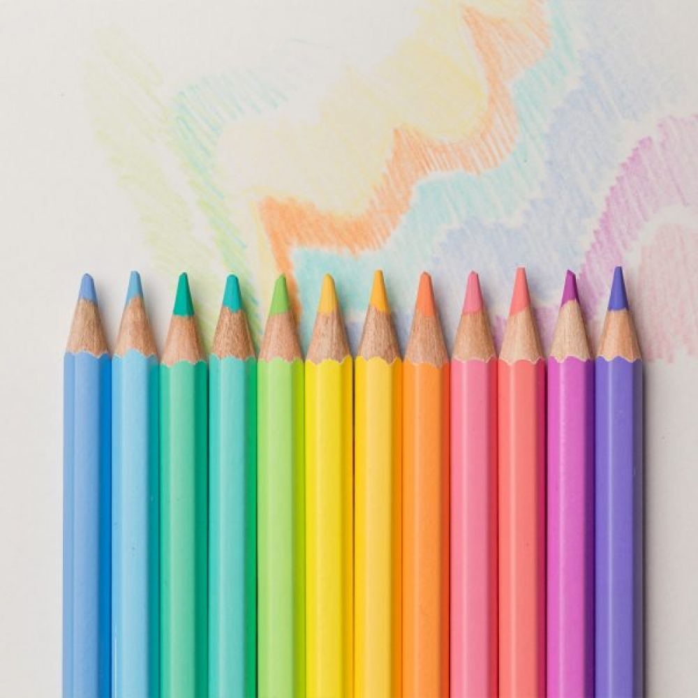 Foto 3 - Lápis de Cor Neo-Pen 12 Cores Art Color Pastel Compactor 
