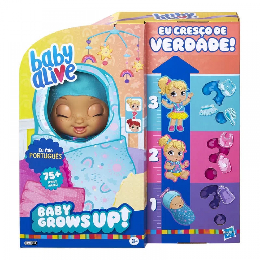 Boneca Baby Alive Que Cresce Grows Up Hasbro E8199 Lojas Juliana